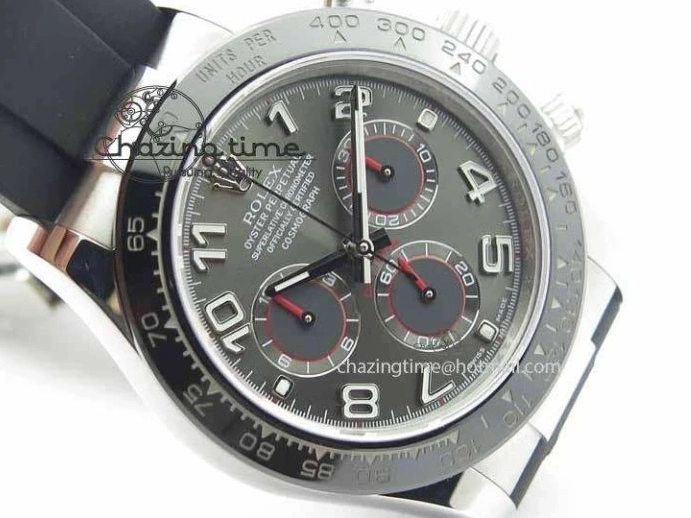 MiroTime 0129 RelaxedFit Daytona 116519LN 2016 Baselworld JH Best Edition Gray Dial On Rubber Strap A4130 (Free XS rubber strap) 3649